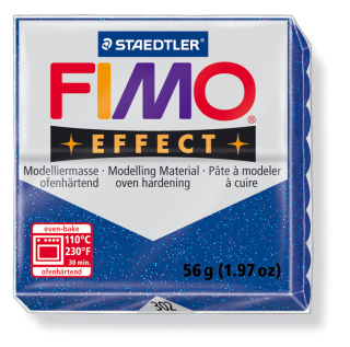 FIMO Effect trblietavá - modrá