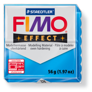 FIMO Effect transparentná - modrá