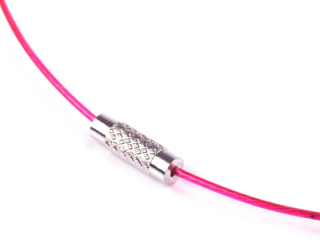 Obojkové lanko - ružová neon