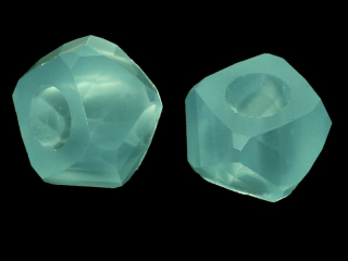 Pandora style - živicová korálka - transparentná zeleno-modrá - 1 ks