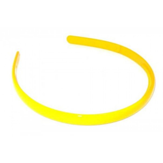 Plastová čelenka - 8 mm - žltá - 1ks