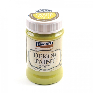 Dekor Paint Soft - žltozelená - 100 ml