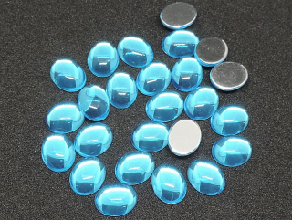 Akrylový kabošon  18x25mm - modrá - 1 kus