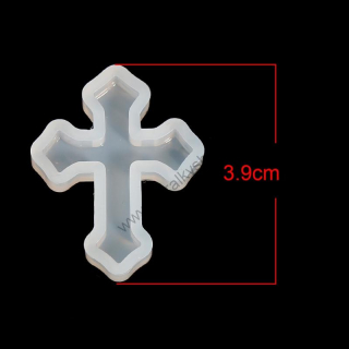 Silikónová forma - krížik - 3,1 x 3,9 cm - 1ks