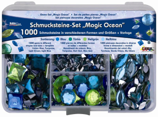 Štrasové kamienky - sada "Magický oceán" - 1000 ks