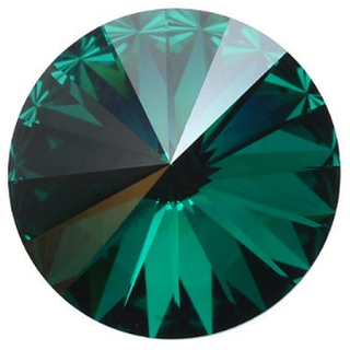 Swarovski elements RIVOLI 1122 - 12 mm - Emerald F