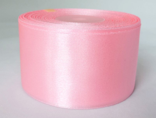 Saténová stuha - 100% nylon - 50 mm - ružová A015 - 1 návin/27,5 m