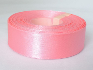 Saténová stuha - 100% nylon - 25 mm - ružová A079 - 1 m