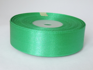 Saténová stuha - 100% nylon - 25 mm - zelená A072 - 1 m