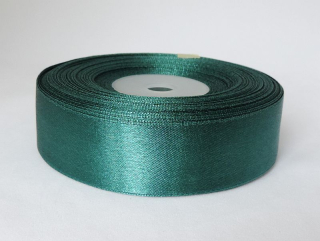 Saténová stuha - 100% nylon - 25 mm - zelená A043 - 1 m