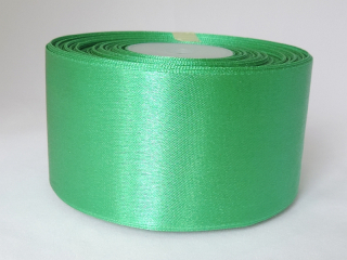 Saténová stuha - 100% nylon - 50 mm - zelená A072 - 1 m