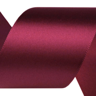 Saténová stuha - 100% nylon - 25 mm - bordová A021 - 1 m