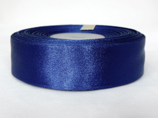 Saténová stuha - 100% nylon - 25 mm - modrá A032 - 1 návin/27,5 m