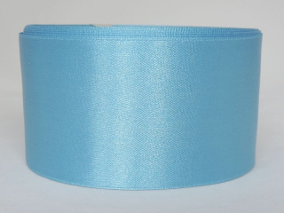 Saténová stuha - 100% nylon - 50 mm - bledomodrá A069 - 1 m