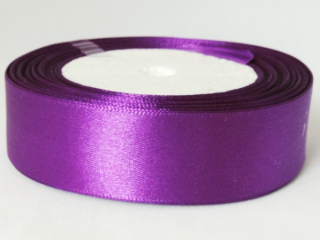 Saténová stuha - 100% nylon - 25 mm - purpurová A067 - 1 m
