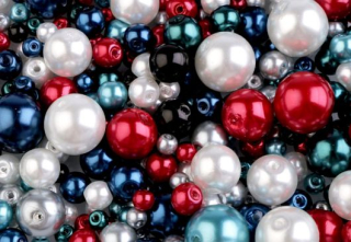 Mix - voskované perly - pr. 4 - 12 mm - 50g