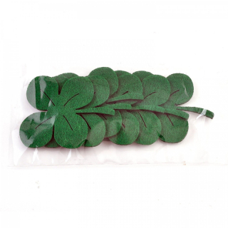 Filcový výsek - štvorlístok - priemer 6 cm - 1bal./6 ks