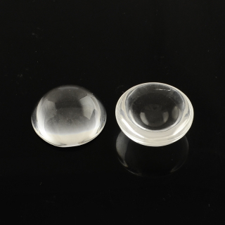 Sklenený kabošon - 25 mm , výška 10,5 mm - crystal - 1 kus