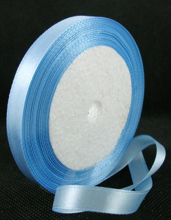 Saténová stuha - 10 mm - modrá č. 65 - 1m