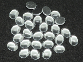 Akrylový kabošon  13x18mm - crystal - 1 kus