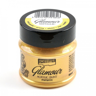 Akrylová farba - Glamour Metallic - zlatá - 50 ml
