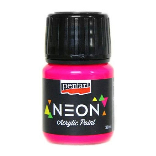Akrylová farba - neónová ružová - 30 ml