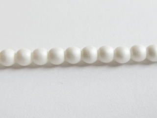 Voskované perly 4mm - pastelová biela -10 ks