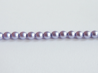 Voskované perly 4mm - matná fialová -10 ks
