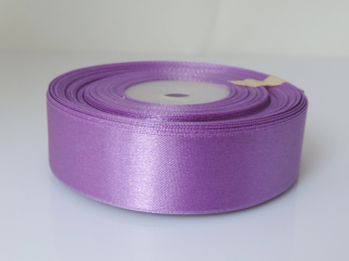 Saténová stuha - 100% nylon - 25 mm - fialová A057 - 1 m
