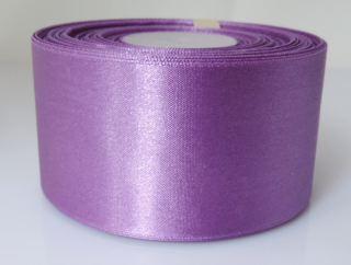 Saténová stuha - 100% nylon - 50 mm - fialová A057 - 1 m