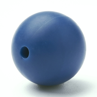 Silikónová korálka - 12 mm - modrá - 1 ks