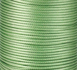 Voskovaná šnúrka 1 mm - lesklá - zelená - 1m