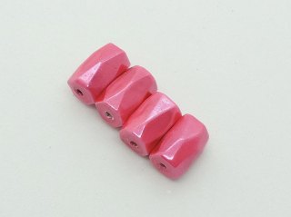 Hematitová koráka - magnetická - 5x8 mm - ružová - 1 ks