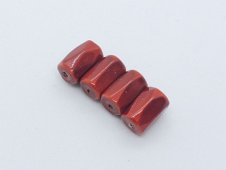 Hematitová koráka - magnetická - 5x8 mm - červená - 1 ks