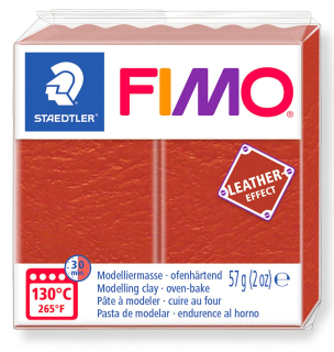 FIMO Leather - hrdzavá - 57 g