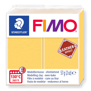 FIMO Leather - šafránová žltá - 57 g