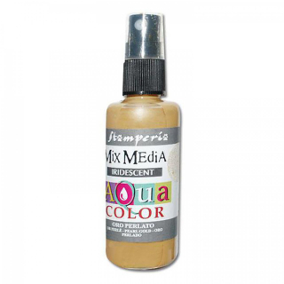 Aquacolor sprej - perleťová - zlatá - 60 ml