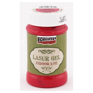 Lazúrový gél - interiér - červená - 100 ml