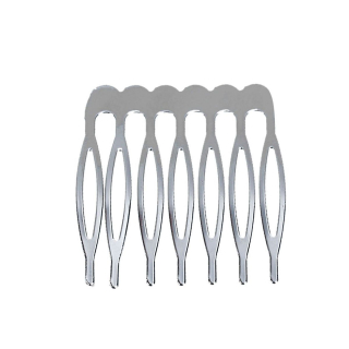 Hrebienok  do vlasov 3,9x3,7 cm - platina - 1ks