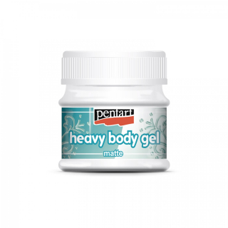 Hustá gélová pasta - heavy body gel - priehľadná - matná - 50 ml