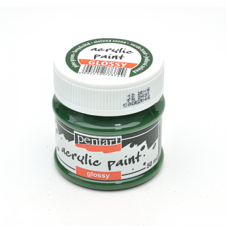 Akrylová farba - lesklá - jedľová zelená - 50 ml
