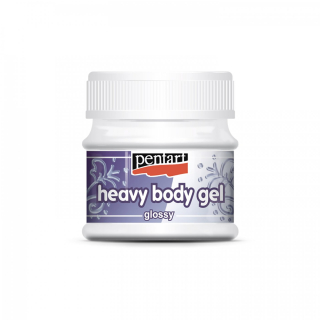 Hustá gélová pasta - heavy body gel - priehľadná - lesklá - 50 ml