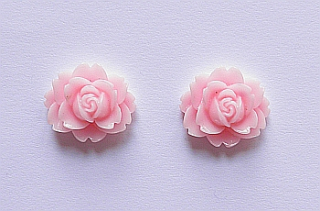 Ružička 18x16 mm - bledoružová - 1ks