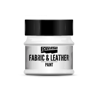 Farba na textil a kožu - biela - 50 ml