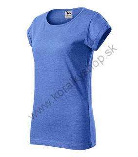 164-Fusion tričko dámske modrý melír M
