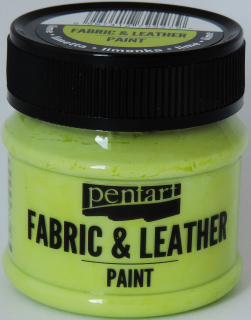 Farba na textil a kožu - limetková - 50 ml