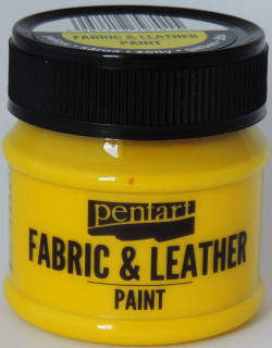 Farba na textil a kožu - žltá - 50 ml