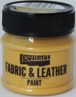 Farba na textil a kožu - zlatá - 50 ml