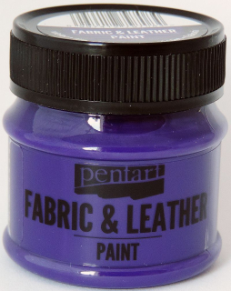 Farba na textil a kožu - fialová - 50 ml