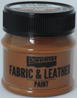 Farba na textil a kožu - tm. hnedá - 50 ml